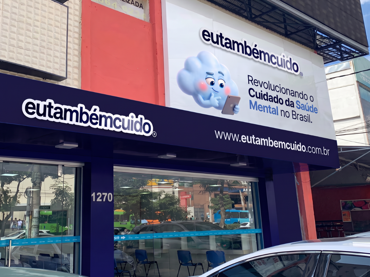 Fachada de uma unidade Eu Também Cuido.